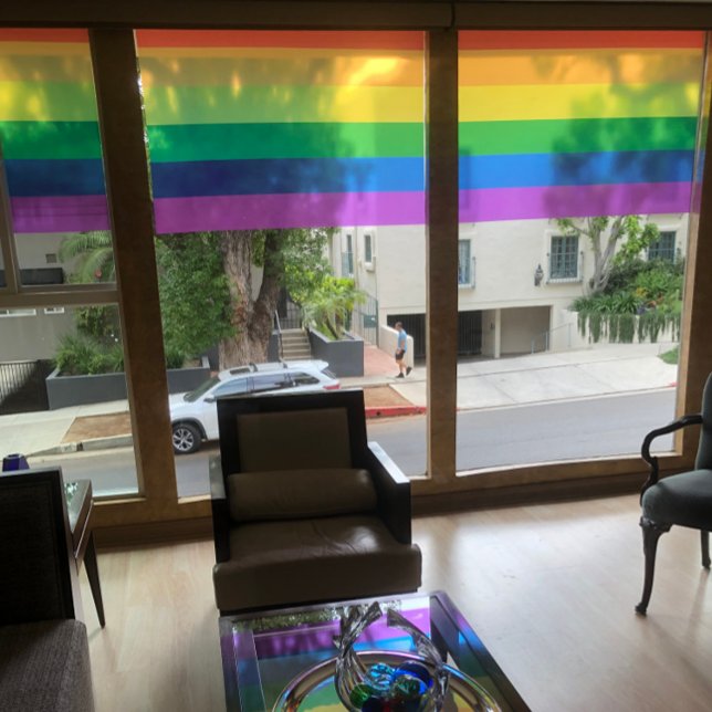 Vorzeichenfarben Streifen Fensteraufkleber (Von Creator hochgeladen)