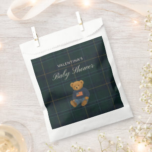 Vorzügliche Karo-Teddybär-Polo-Bären-Baby-Party-Ge Geschenktütchen