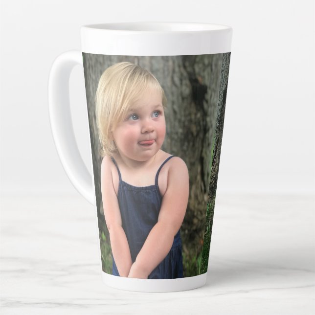 Vos 2 cafés photo, 12 ou 17 oz Latte Mug (Angle gauche)