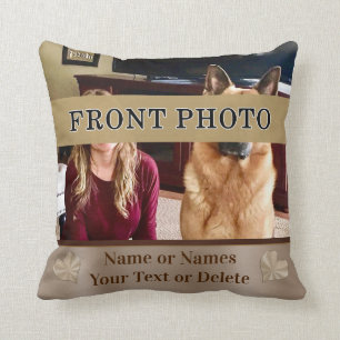 Vos 2 photos et coussins de photo personnalisés