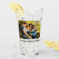 VOS 2 photos et nom personnalisé pinte verre