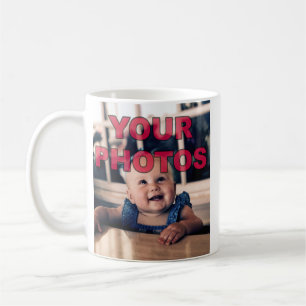 Vos 2 photos Mugs Personnalisés Plusieurs Styles,