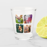 Vos 4 Photos Arrondi Modèle de verre de tir