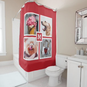 VOS 4 PHOTOS & MONOGRAM rideau de douche