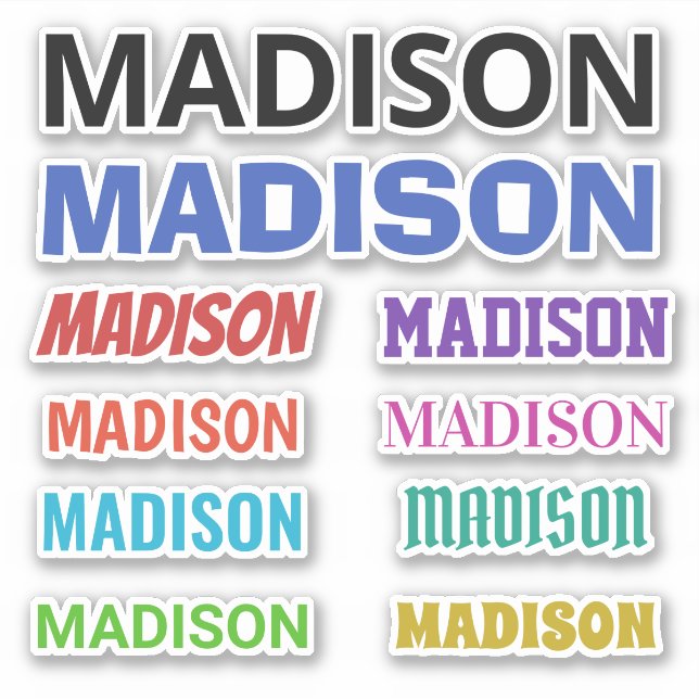 VOS autocollants de NOM (Devant)