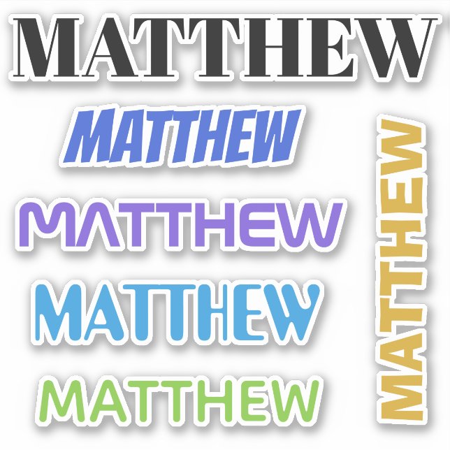 VOS autocollants de NOM (Devant)