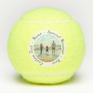 Vos balles de tennis photo avec texte personnalisé