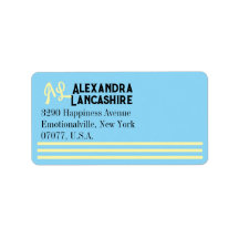 Vos Étiquettes monogrammes - Multicolores