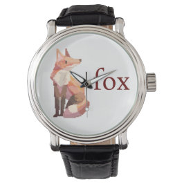 Vos, Fox, Pixelart, Pixel Art  Armbanduhr