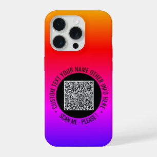 Vos informations d'analyse de code QR coque iphone