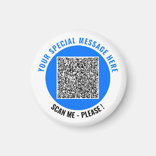 Vos magnets code QR et texte personnalisé Choisiss