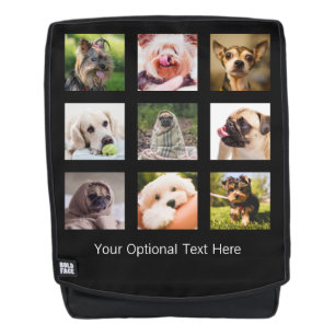 VOS photos / Chiens mignons sac à dos personnalis