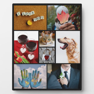 VOS PHOTOS collage personnalisé plaque modèle
