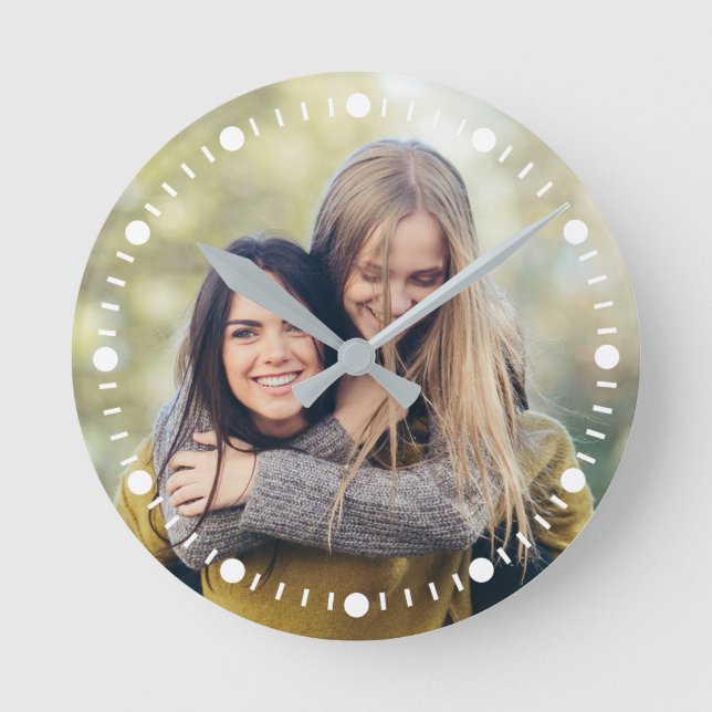 VOS PHOTOS horloge murale personnalisée (Recto)