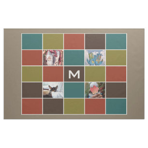 VOS PHOTOS & MONOGRAM tissu personnalisé