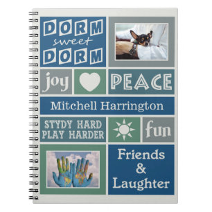 VOS PHOTOS & NOM dortoir personnalisé carnet