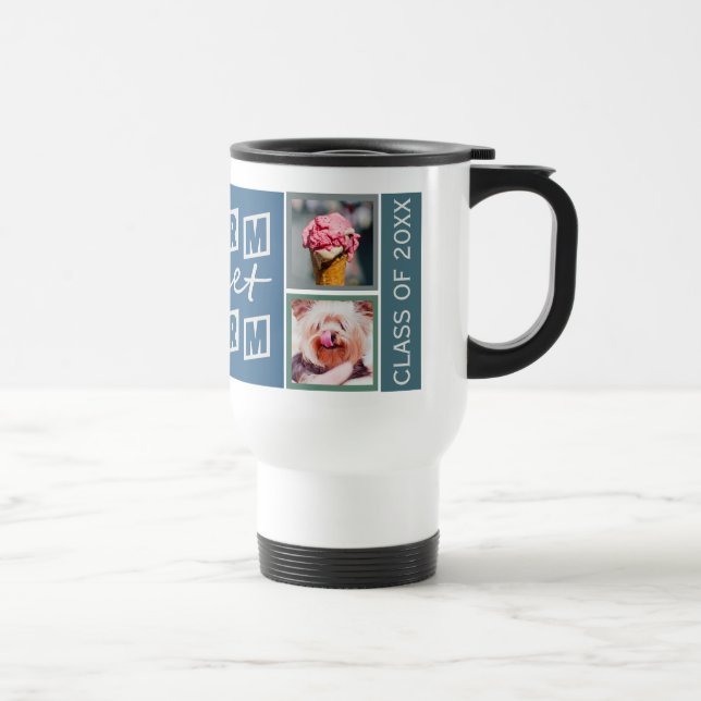 VOS PHOTOS, NOM ET ANNÉE - Tasses personnalisées p (Droite)