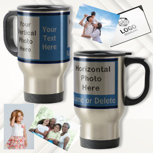 Vos PHOTOS, TEXTE, COULEURS Mugs de voyage personn