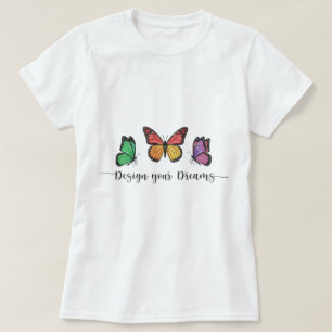 🦋Vos Rêves Papillons T-Shirt Basique pour Femme