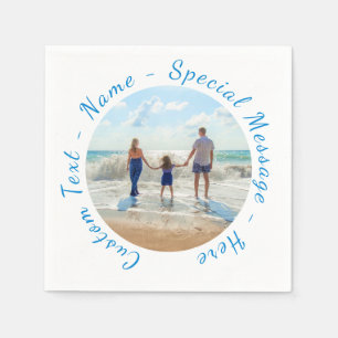 Vos serviettes en papier avec photo préférée et te