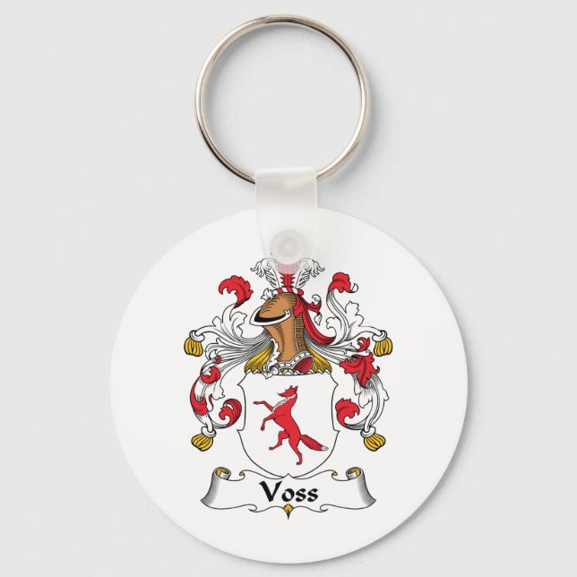 Voss Familienwappen Schlüsselanhänger (Vorderseite)
