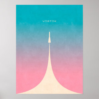 Vostok Rocket - Schlicht Poster