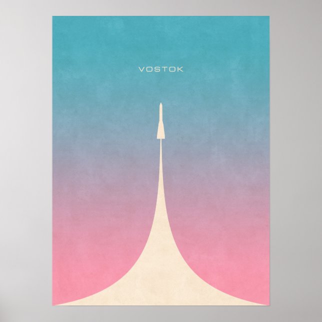 Vostok Rocket - Schlicht Poster (Vorne)