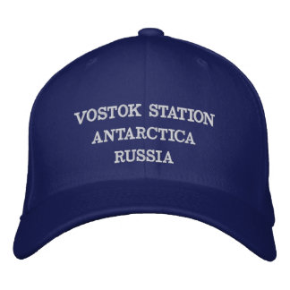 Vostok Station Russland Antarktis Hat Bestickte Kappe