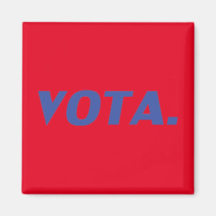 Vota-Abstimmung in spanisch-blau-rot-moderner Poli Magnet