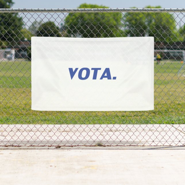 Vota-Abstimmung in spanisch-blau-weißer moderner P Banner (Insitu)