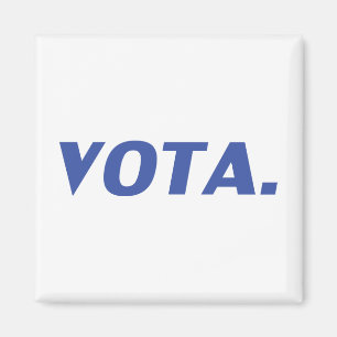 Vota-Abstimmung in spanisch-blau-weißer moderner P Magnet