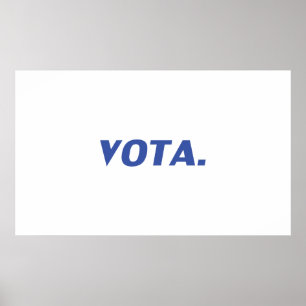 Vota-Abstimmung in spanisch-blau-weißer moderner P Poster