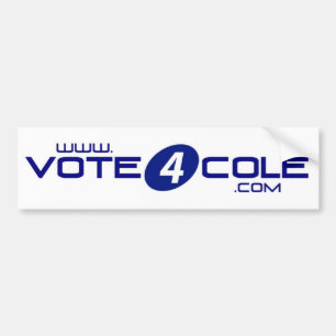 Vote4Cole Autoaufkleber