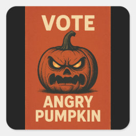 Vote Angry Pumpkin Stickers