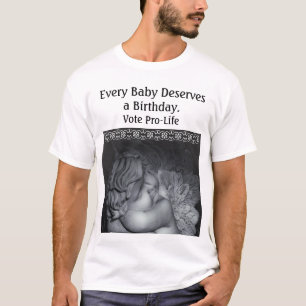Vote anti-avortement T-shirt bébé ange