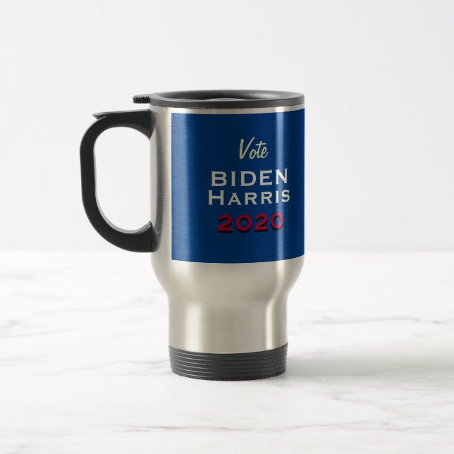 Vote BIDEN HARRIS 2020 Mug de voyage en acier inox (Gauche)