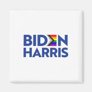 Vote Biden Harris Lgbt Lgbtq Progress Prilag Flag  Magnet