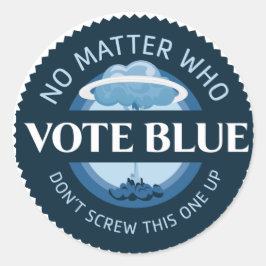 Vote Blue | Aufkleber | UMSCHLAG AUFKLEBER
