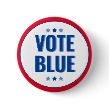 Vote Blue Bold Blue White Election