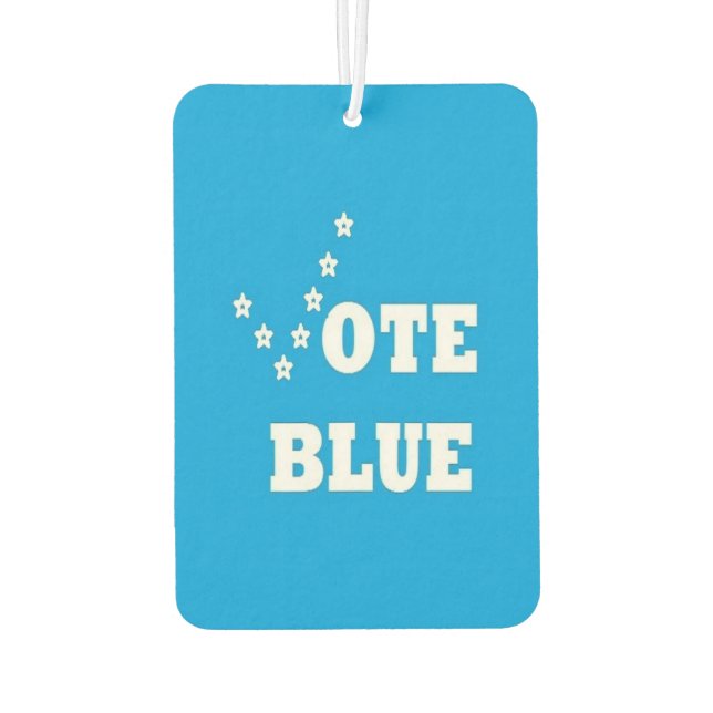 Vote Blue - Car Air Freshener Autolufterfrischer (Rückseite)