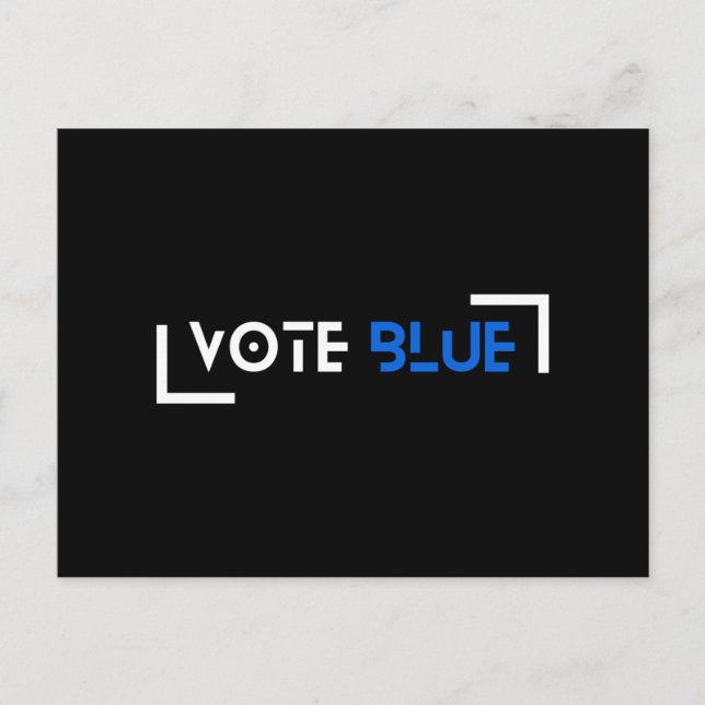 Vote Blue individuell einstellbar Postkarte (Vorderseite)