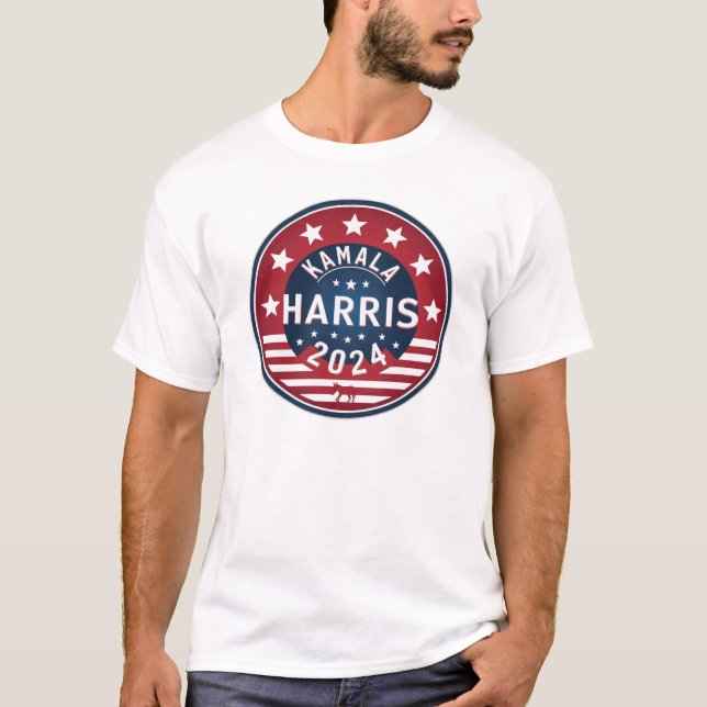 Vote Blue - Kamala Harris Politischer Humor T-Shirt (Vorderseite)