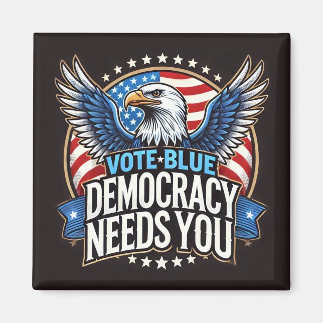 Vote Blue Magnet (Vorne)