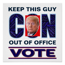 Vote Blue Resist 2024 Präsident Glossy Poster