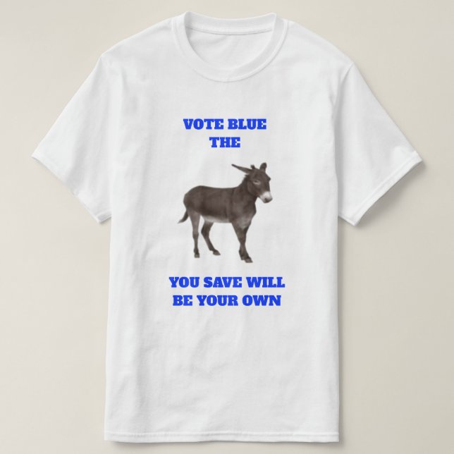 Vote Blue T - Shirt (Design vorne)
