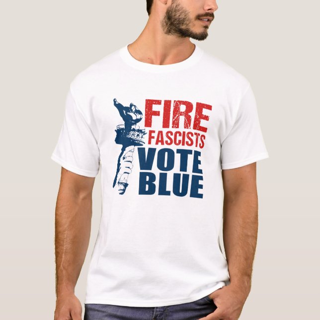 Vote Blue T-Shirt (Vorderseite)
