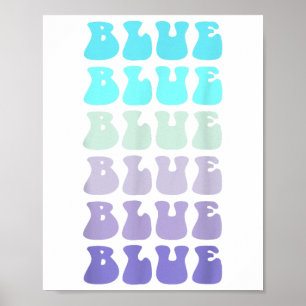 Vote Blue Wave Team War Game Groovy Go Summer Camp Poster