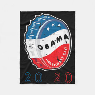 Vote Button Vintag lustig Obama Farbgestaltung Fleecedecke