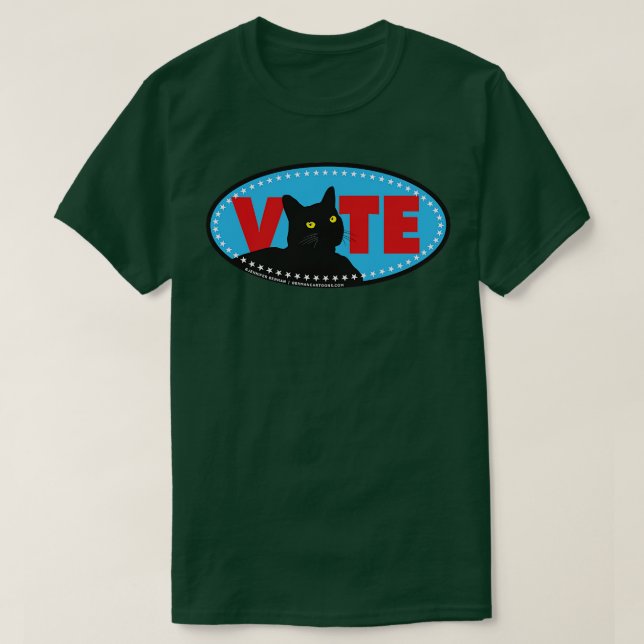 Vote Cat Long Sleeve T-Shirt (Design vorne)