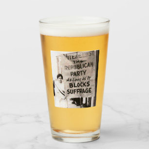 "Vote contre le parti républicain" Verre de suffra